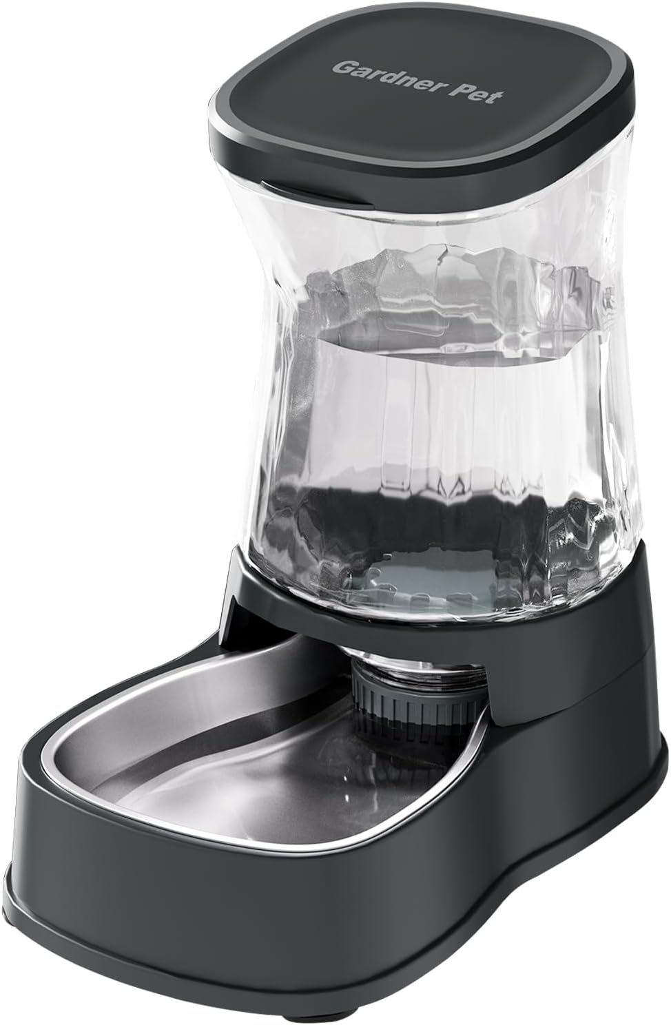 Automatic Dog Water Dispenser Gravity Stainless Steel Water Waterer Feeder, 100% Bpa-Free Large Capacity Water Feeding Bowls for Medium & Large-Sized Dogs Cats Other Pets 3.85L