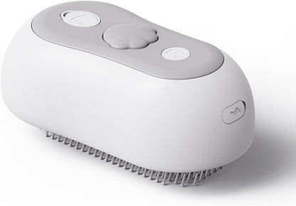 Cat Steam Brush for Shedding, 3 in 1 Cat Brush for Long or Short Haired Cats & Dogs, Steam Hair Brush with Spray Function & One-Click Cleaning Button Easy to Removes Loose Fur, Cat Grooming Brush Suitable for All Hair Pets